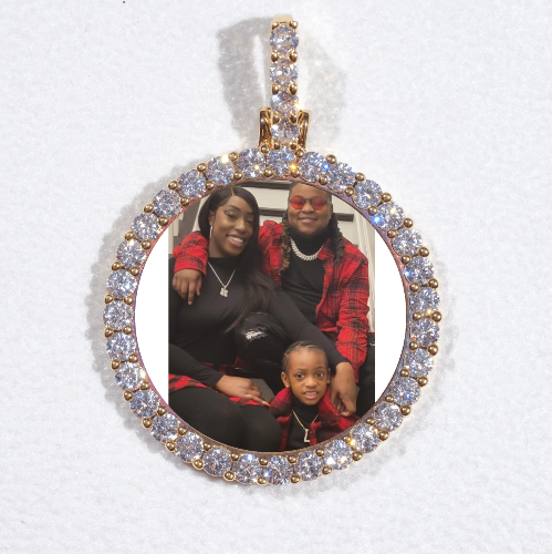3D CIRCLE CUSTOM PICTURE PENDANT SMALL SIZE