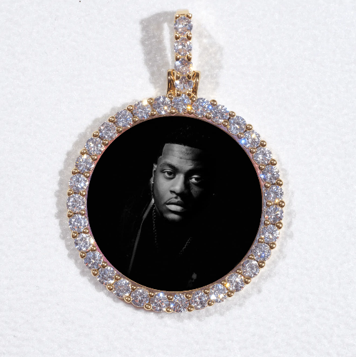3D CIRCLE CUSTOM PICTURE PENDANT SMALL SIZE