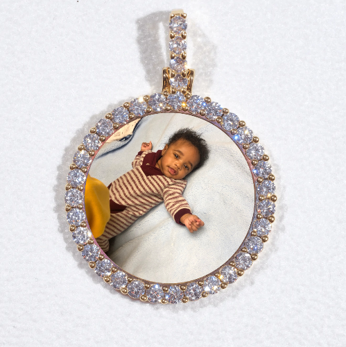 3D CIRCLE CUSTOM PICTURE PENDANT SMALL SIZE