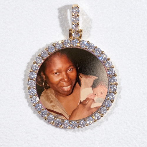 3D CIRCLE CUSTOM PICTURE PENDANT SMALL SIZE