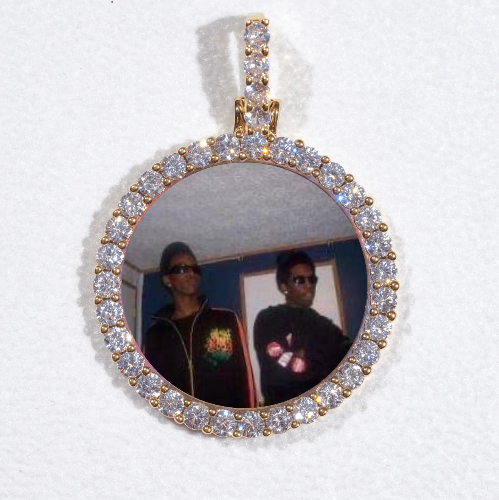 3D CIRCLE CUSTOM PICTURE PENDANT SMALL SIZE