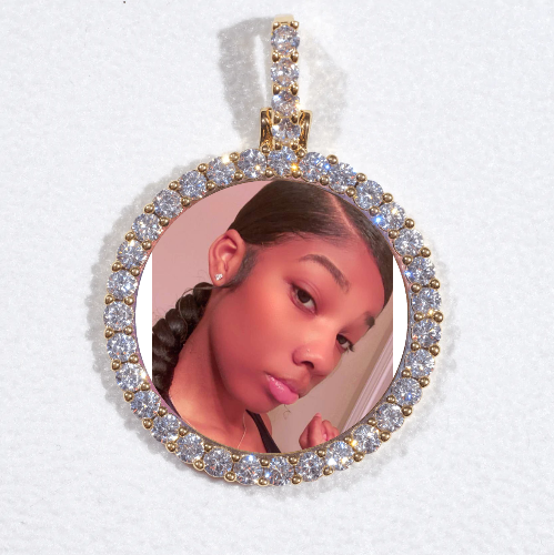 3D CIRCLE CUSTOM PICTURE PENDANT SMALL SIZE