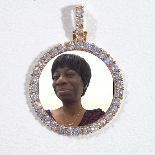 3D CIRCLE CUSTOM PICTURE PENDANT SMALL SIZE