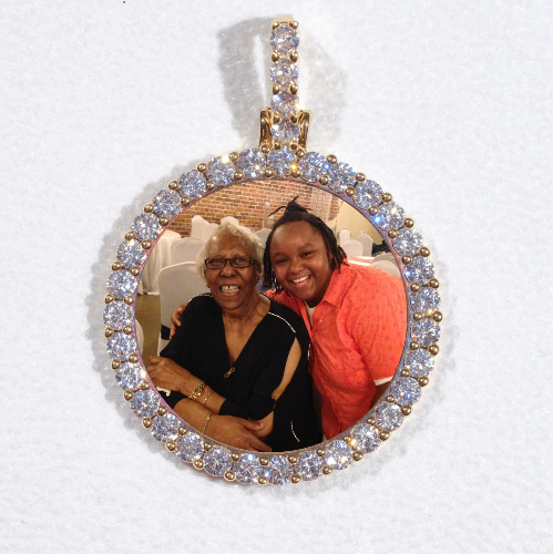 3D CIRCLE CUSTOM PICTURE PENDANT SMALL SIZE