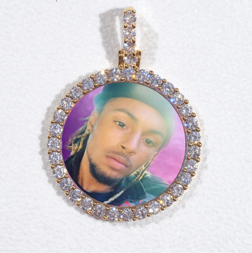 3D CIRCLE CUSTOM PICTURE PENDANT SMALL SIZE