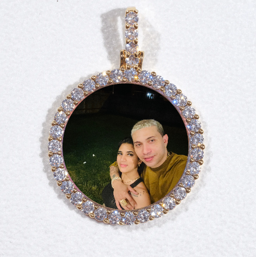 3D CIRCLE CUSTOM PICTURE PENDANT SMALL SIZE
