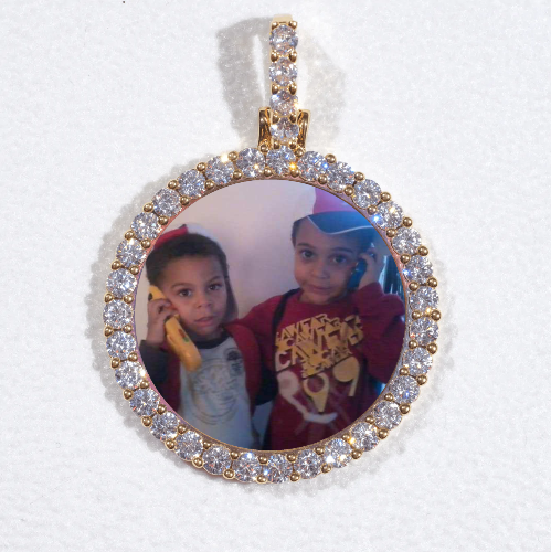 3D CIRCLE CUSTOM PICTURE PENDANT SMALL SIZE