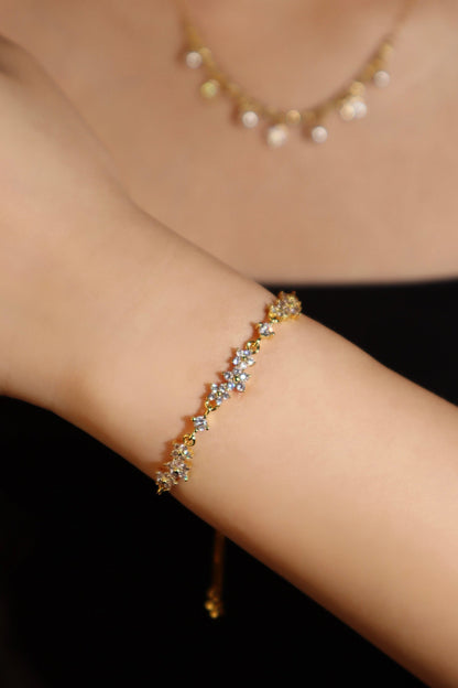 18K Gold Plated Starlight Petals Bracelet