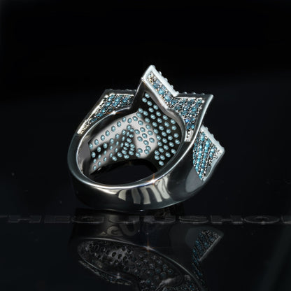 18K Gold-Plated Micro-inlay AAA CZ  Hexagon Franklin Ring