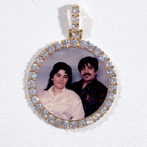3D CIRCLE CUSTOM PICTURE PENDANT SMALL SIZE