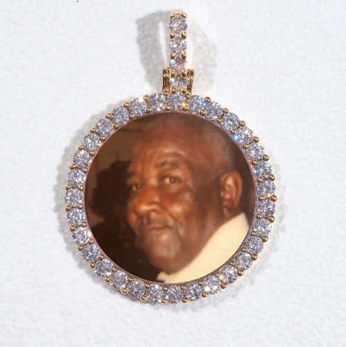 3D CIRCLE CUSTOM PICTURE PENDANT SMALL SIZE