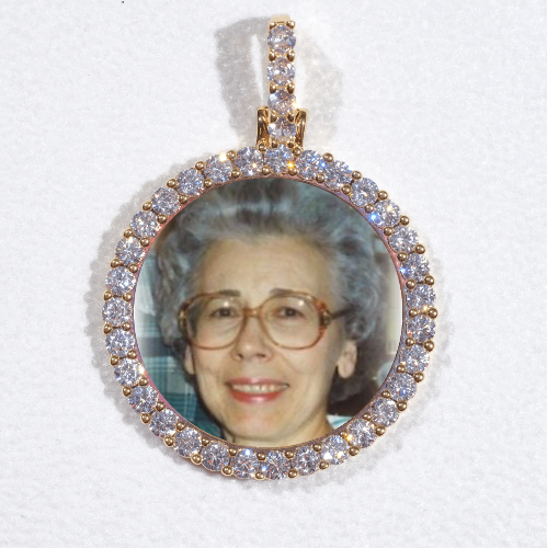 3D CIRCLE CUSTOM PICTURE PENDANT SMALL SIZE