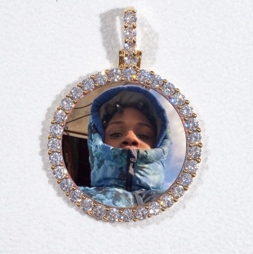 3D CIRCLE CUSTOM PICTURE PENDANT SMALL SIZE
