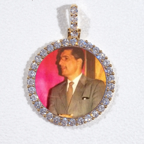3D CIRCLE CUSTOM PICTURE PENDANT SMALL SIZE