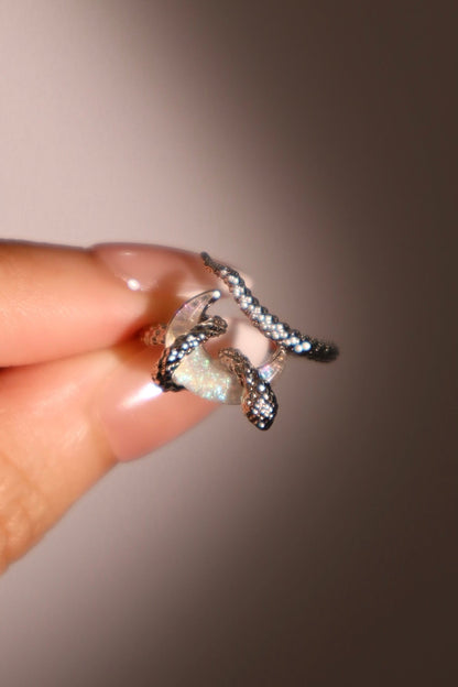 Moon Snake Ring