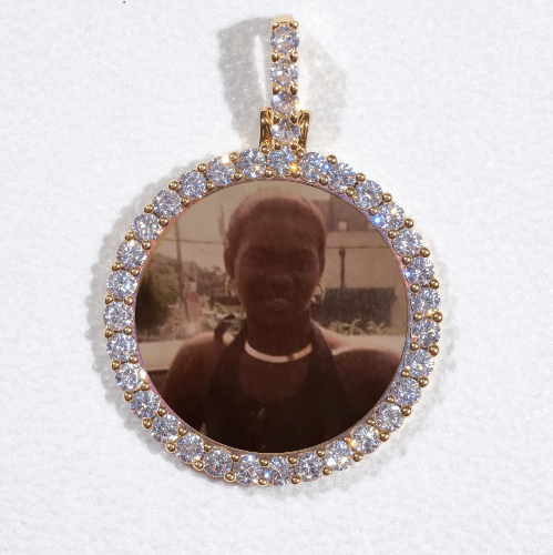 3D CIRCLE CUSTOM PICTURE PENDANT SMALL SIZE