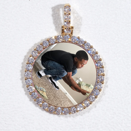 3D CIRCLE CUSTOM PICTURE PENDANT SMALL SIZE