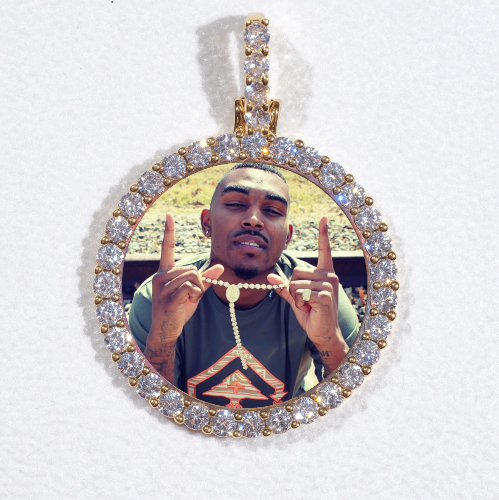 3D CIRCLE CUSTOM PICTURE PENDANT SMALL SIZE