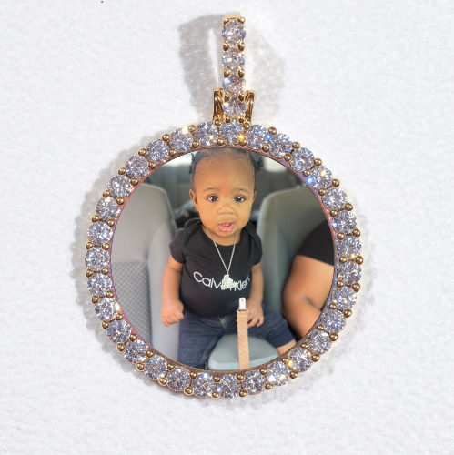3D CIRCLE CUSTOM PICTURE PENDANT SMALL SIZE