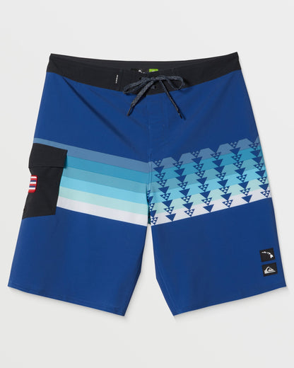 Surfsilk Hawaii Rockies 20" Boardshorts - Monaco Blue Print