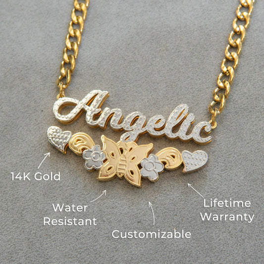 Women Jewelry - Gold Name Necklace | Style # N10