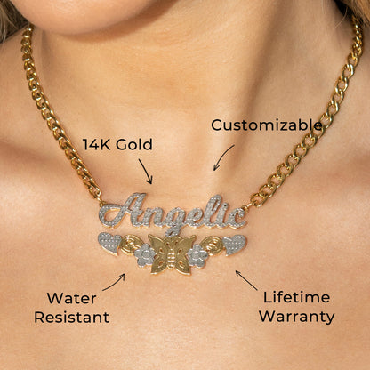 Women Jewelry - Gold Name Necklace | Style # N10