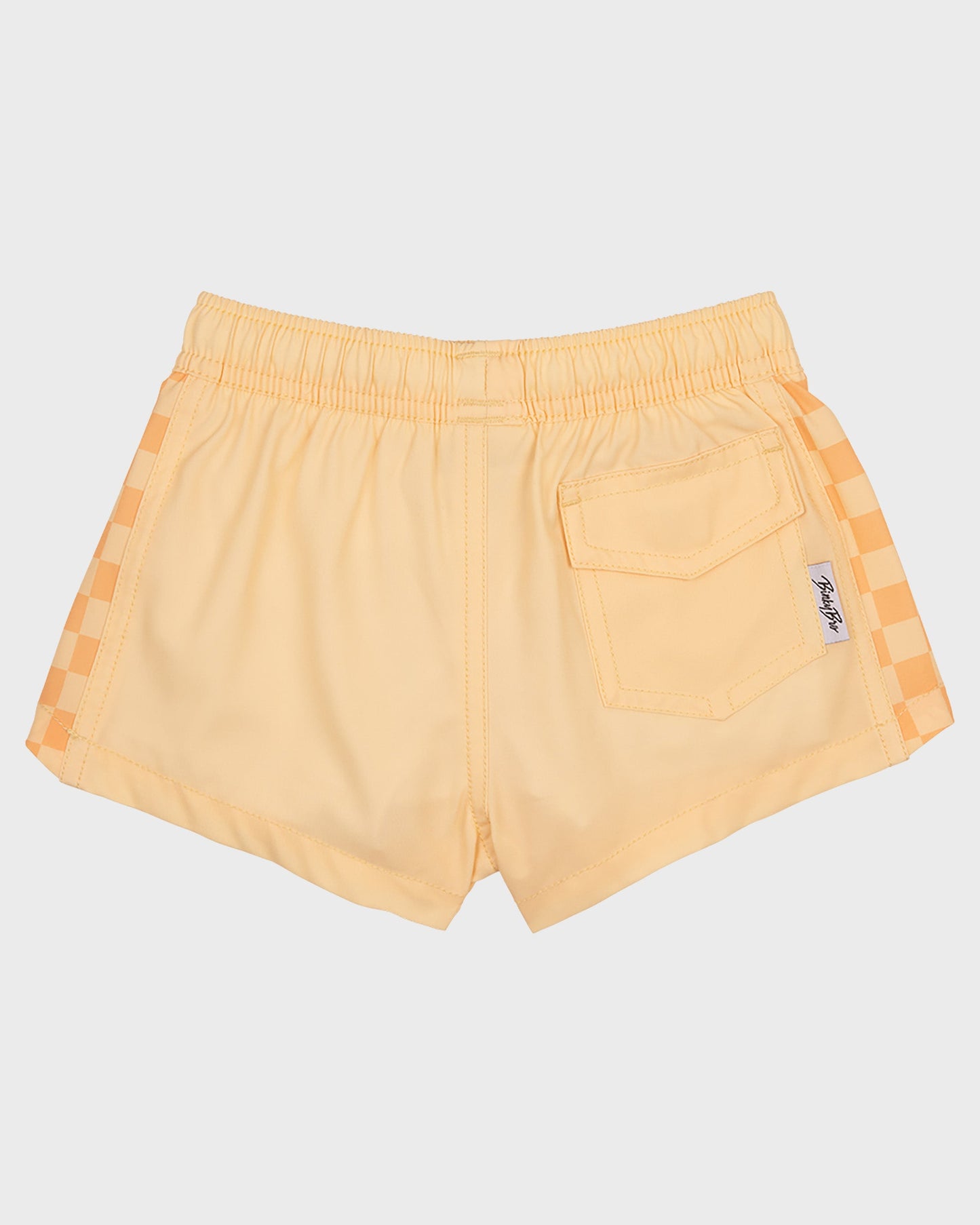 BinkyBro x Quiksilver Checkers Peach Swim Trunks