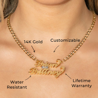 Women Jewelry - Gold Name Necklace | Style # N28