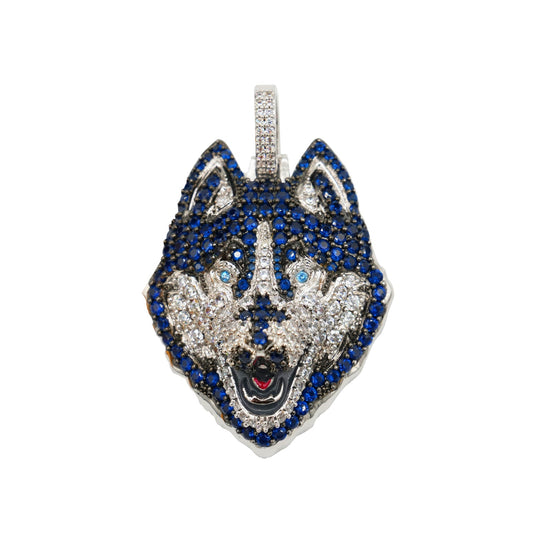 Connecticut Huskies Logo in White Gold