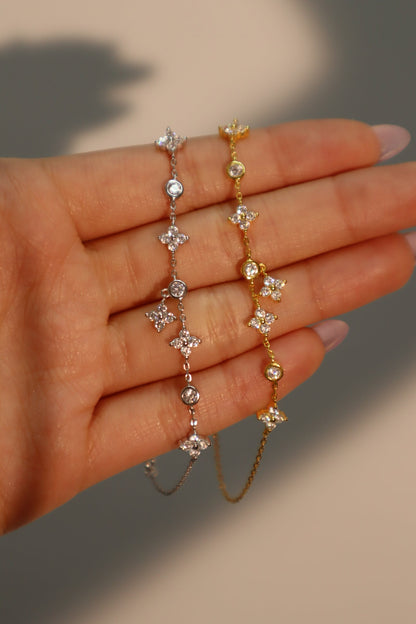 18K Gold Vermeil Multi Starlight Petal Bracelet