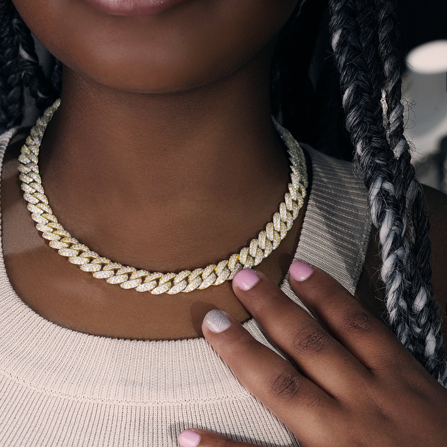 10mm Cuban Link Chain in 18K Gold