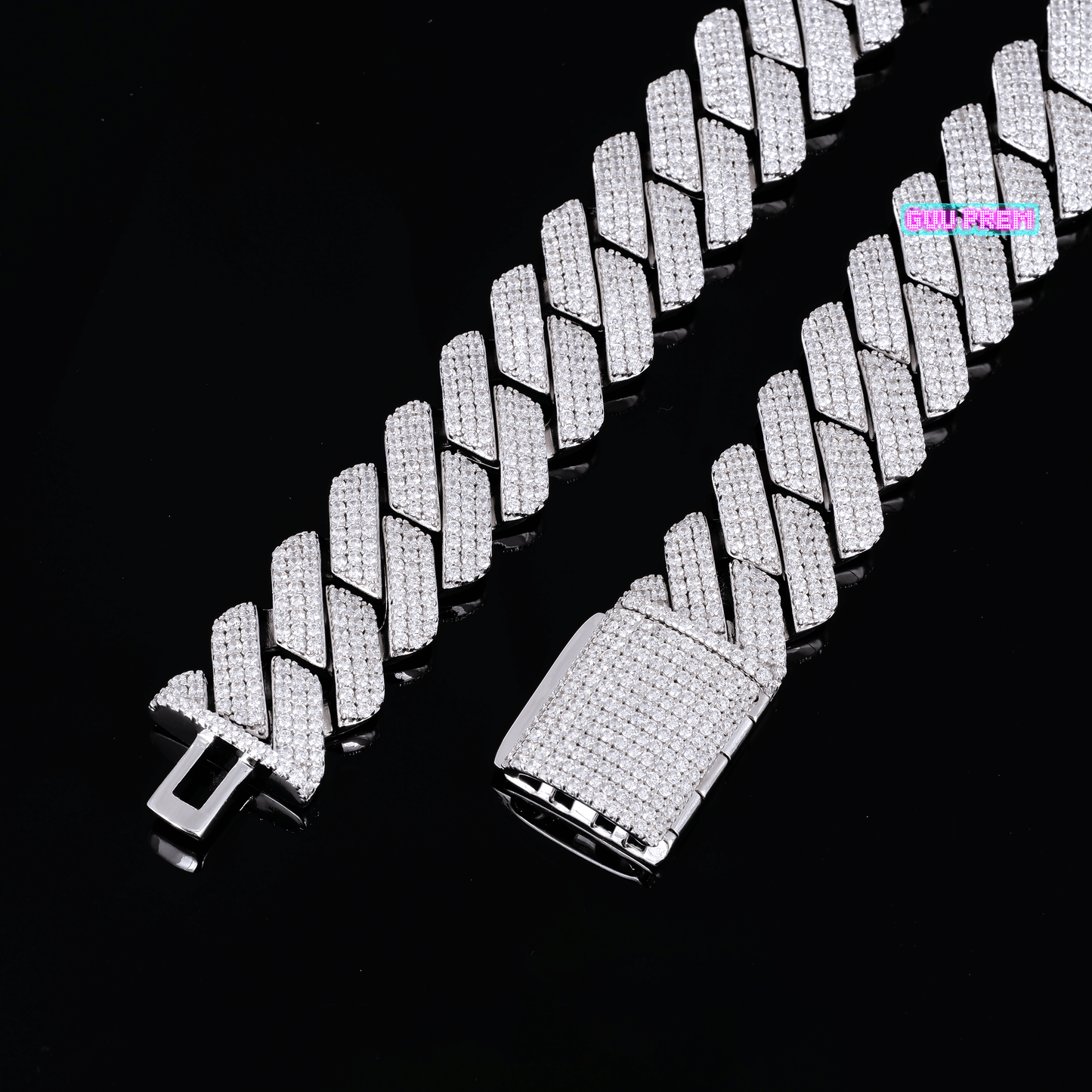 19mm Iced Prong Cuban Chain