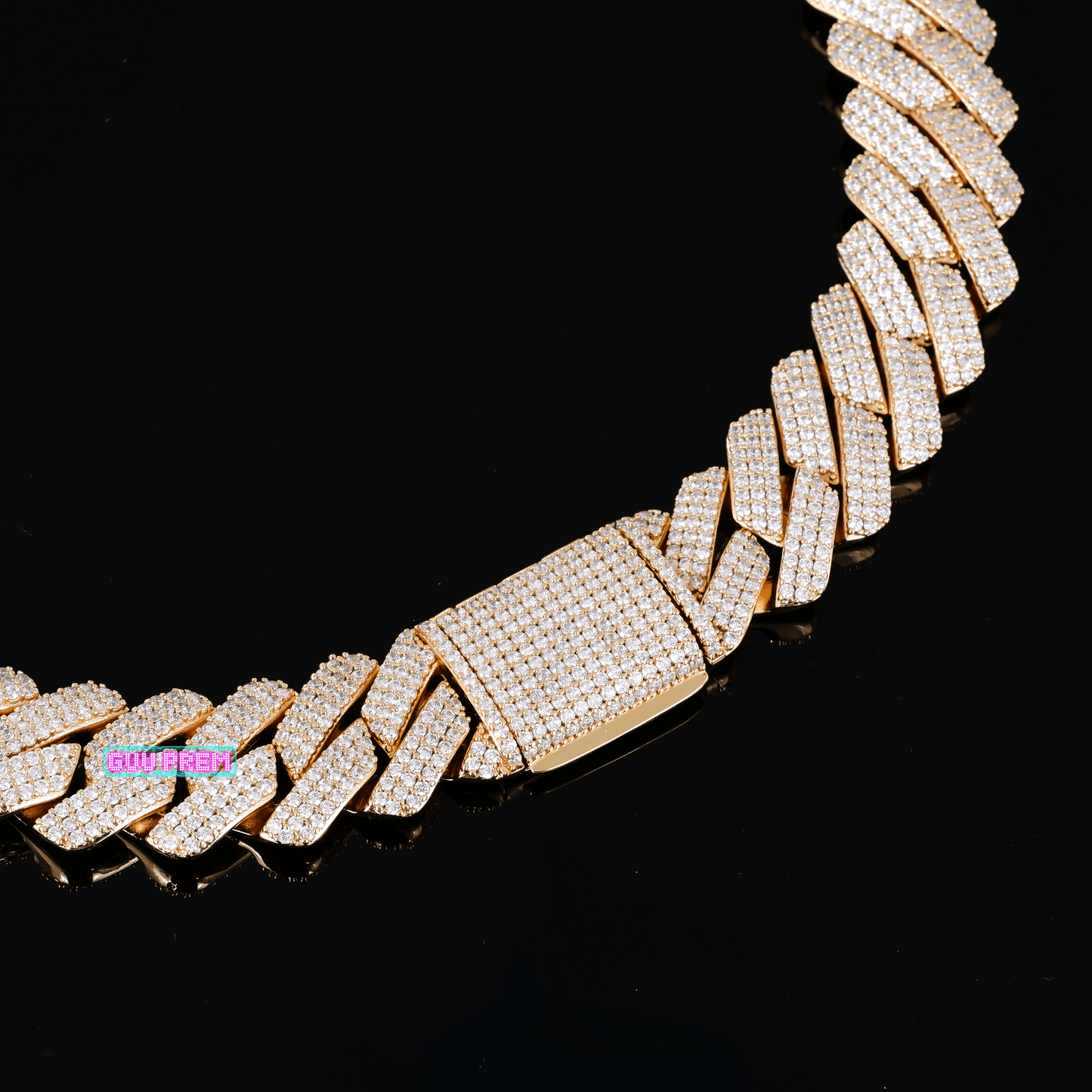 19mm Iced Prong Cuban Chain