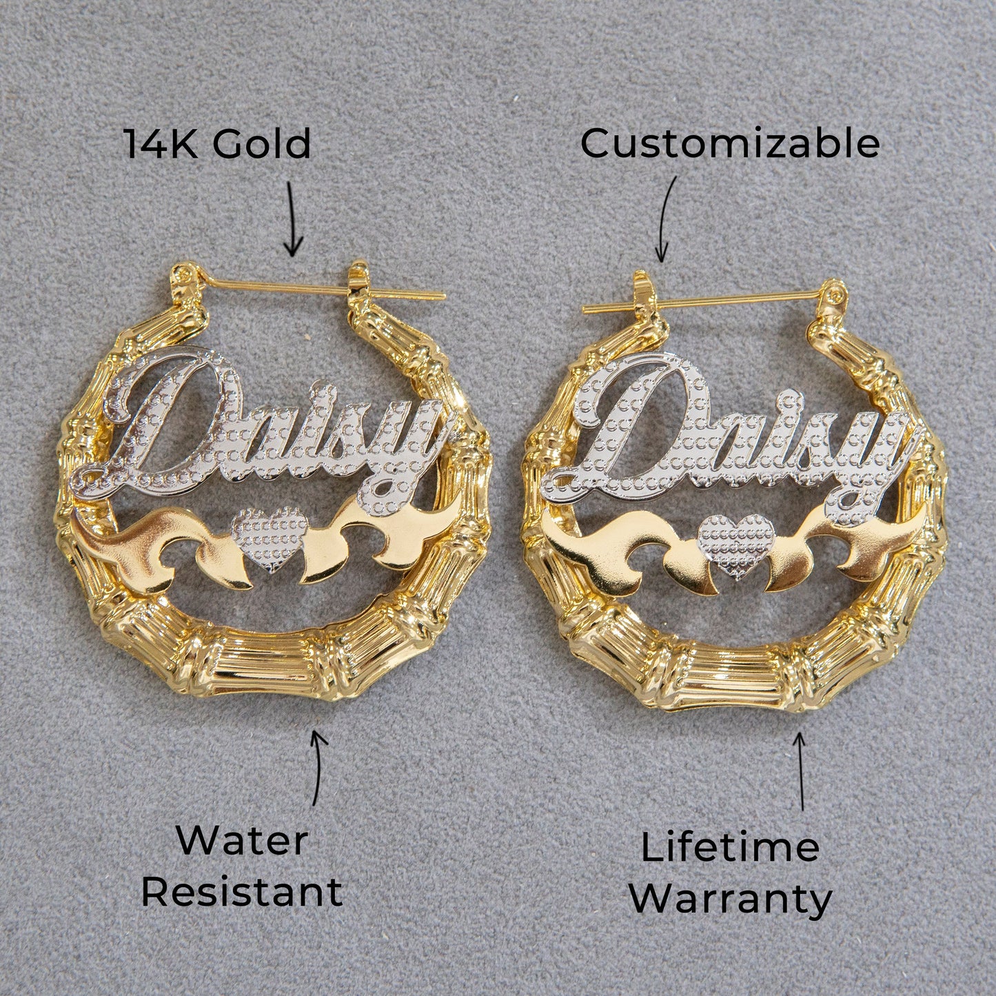 Women Jewelry - 14K Gold Hoop Earrings | Style # E05