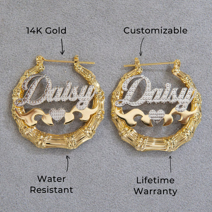 Women Jewelry - 14K Gold Hoop Earrings | Style # E05
