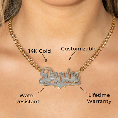 Women Jewelry - Gold Name Necklace | Style # N16