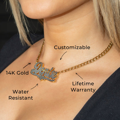 Women Jewelry - Gold Name Necklace | Style # N16