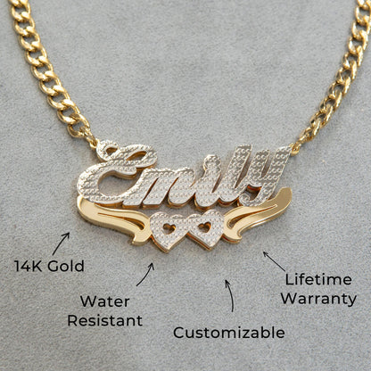 Women Jewelry - Gold Name Necklace | Style # N43