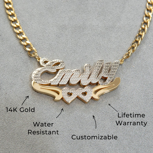 Women Jewelry - Gold Name Necklace | Style # N43