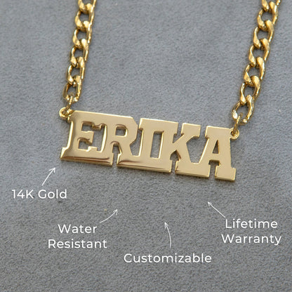 Women Jewelry - Gold Name Necklace | Style # N07