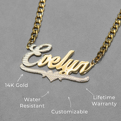 Women Jewelry - Gold Name Necklace | Style # N19
