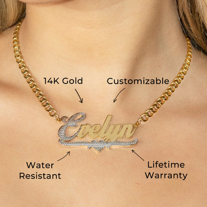 Women Jewelry - Gold Name Necklace | Style # N19