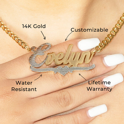 Women Jewelry - Gold Name Necklace | Style # N19