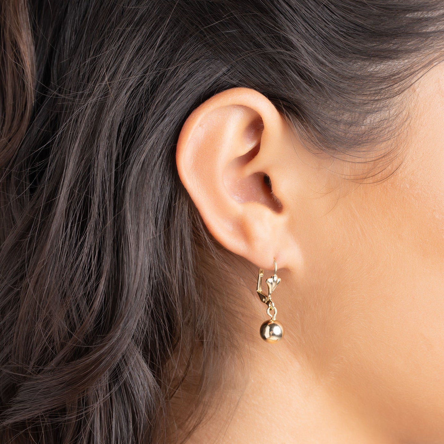 18K Gold Plated Dangling Ball Drop Earrings