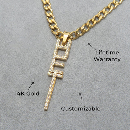 Women Jewelry - Iced Out VVS Name Necklace | Style # N21