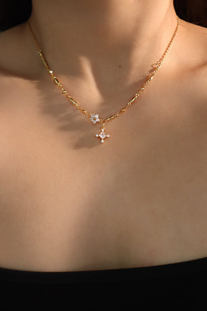 Starlight Moon Wave Necklace Trio Bundle