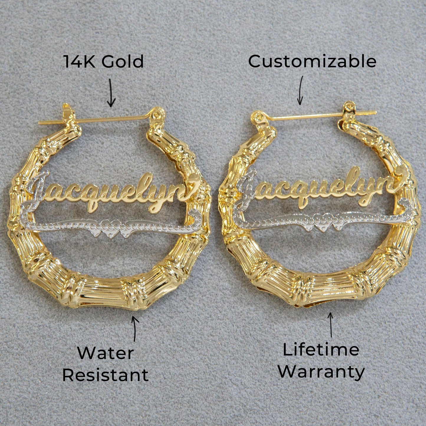 Women Jewelry - 14K Gold Hoop Earrings | Style # E03