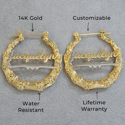 Women Jewelry - 14K Gold Hoop Earrings | Style # E03