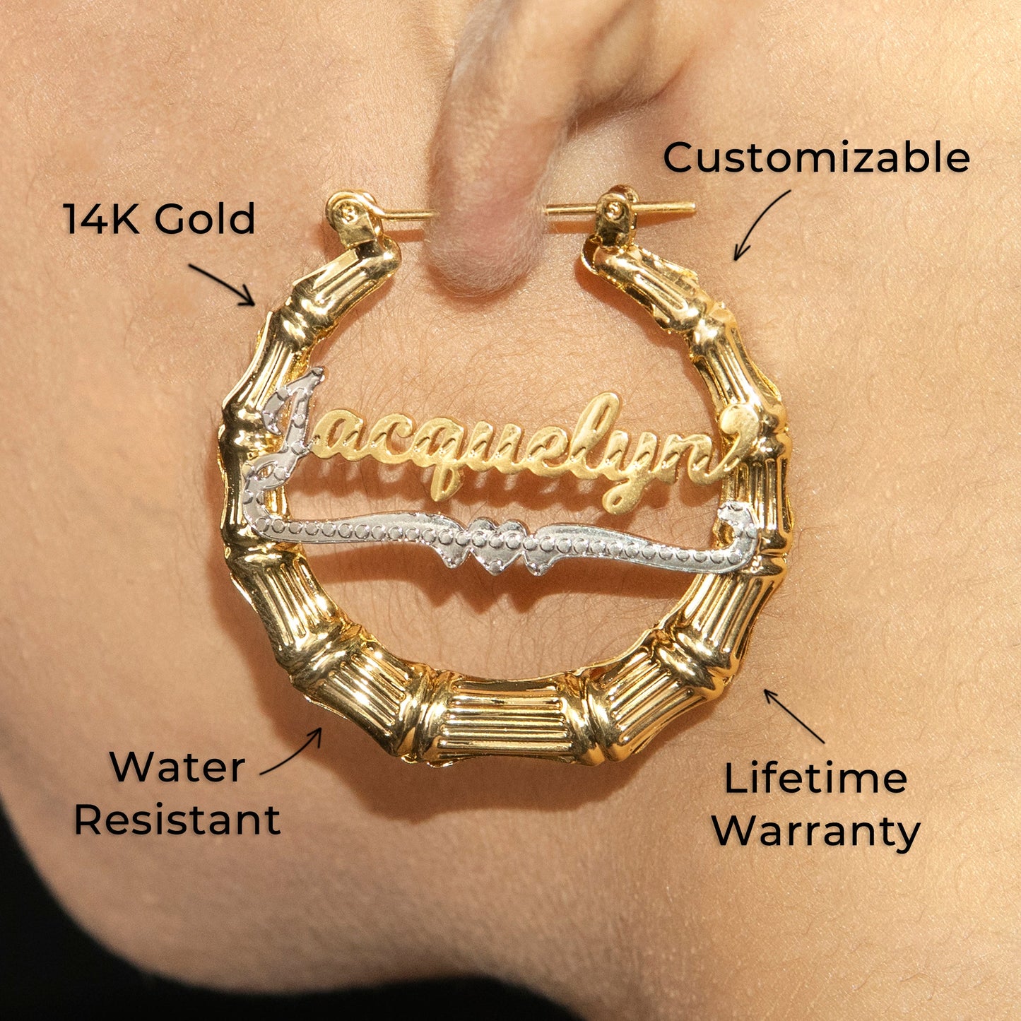 Women Jewelry - 14K Gold Hoop Earrings | Style # E03