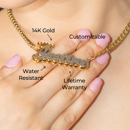 Women Jewelry - Gold Name Necklace | Style # N34